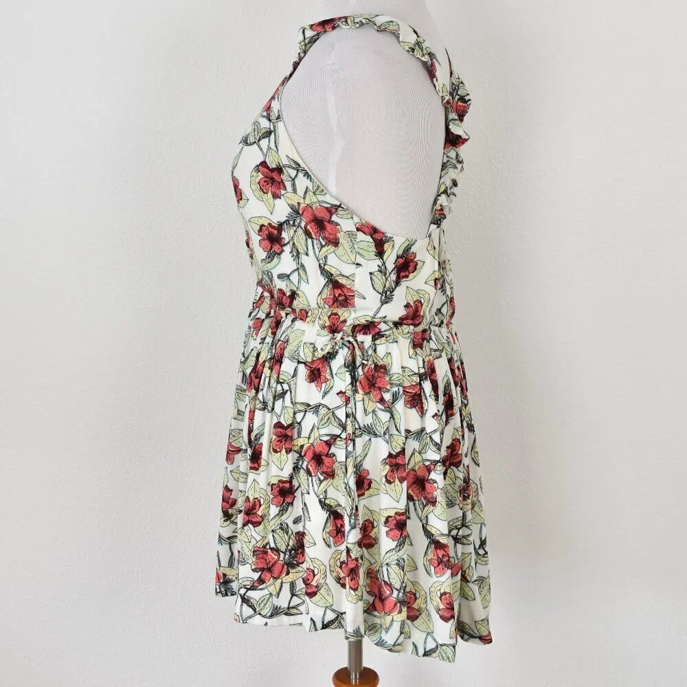 Free People Dear You Floral Mini Dress - L